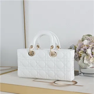 Dior Lady Dior Sac Tote Rose Pâle Matelassé 16