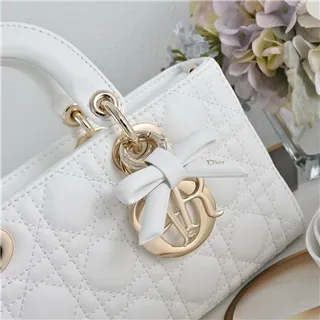 Dior Lady Dior Sac Tote Rose Pâle Matelassé 18