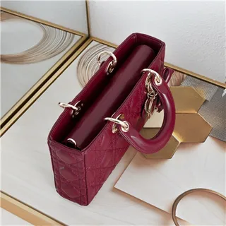Dior Lady Dior Sac Tote Rose Pâle Matelassé 20