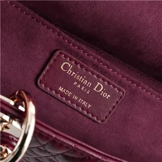 Dior Lady Dior Sac Tote Rose Pâle Matelassé 21