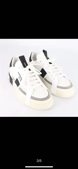 Dolce & Gabbana NS1 branco preto cinza tênis lifestyle 4