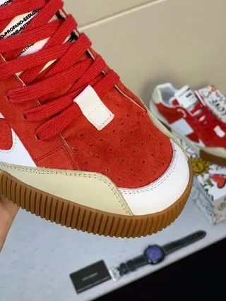 Dolce & Gabbana Portofino Red White Beige Baskets Lifestyle 5