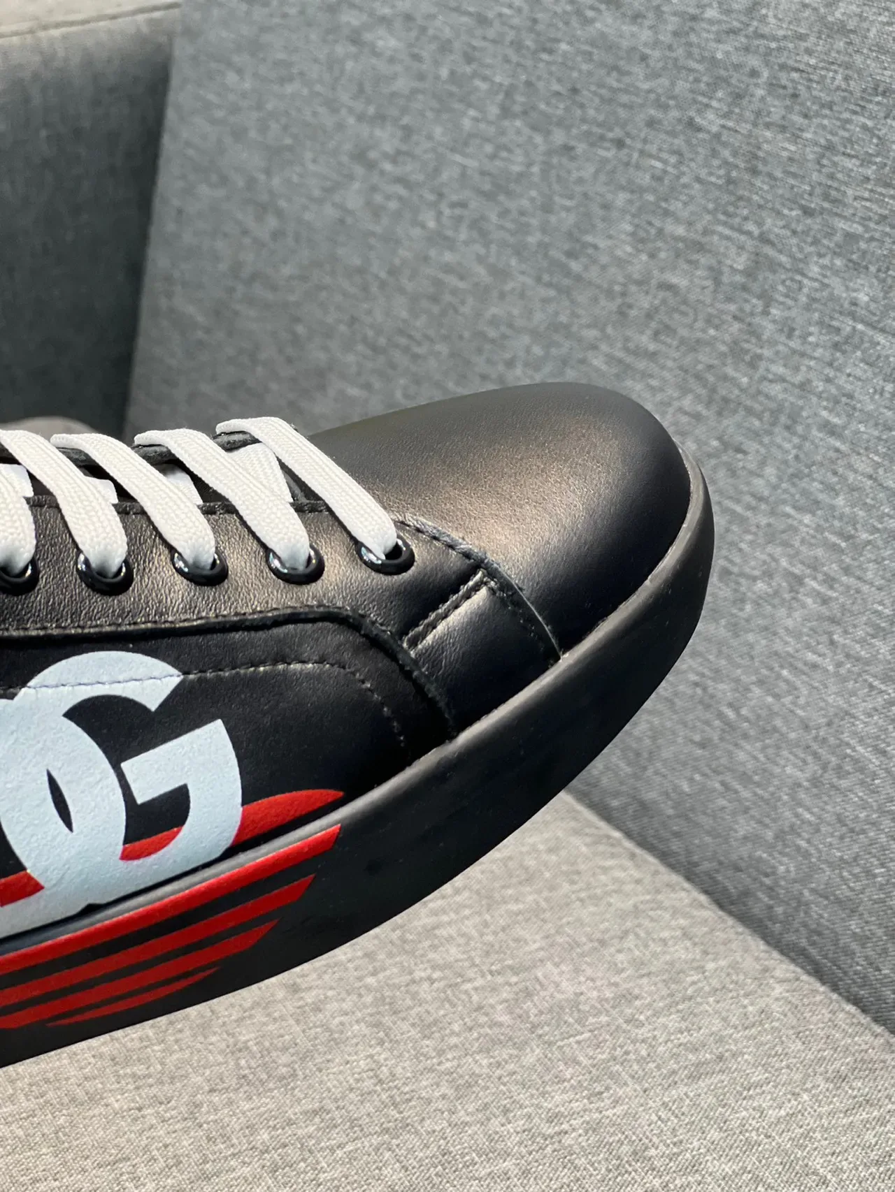 Dolce & Gabbana Graphic Logo Black Red Yellow Lifestyle Sneakers 4