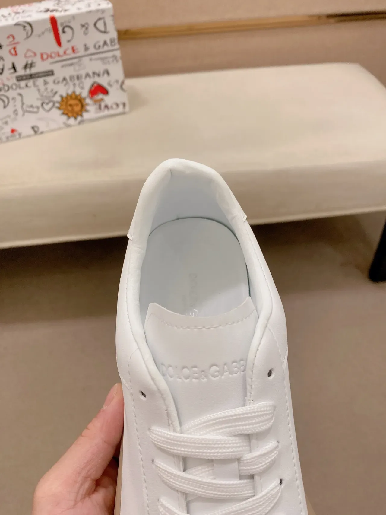 Dolce & Gabbana Tênis Lifestyle Branco Low Top 4