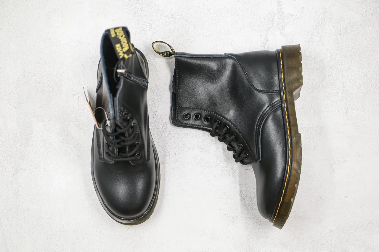 Dr. Martens 1460 Black Smooth Leather 8-Eyelet Martin Boot 8