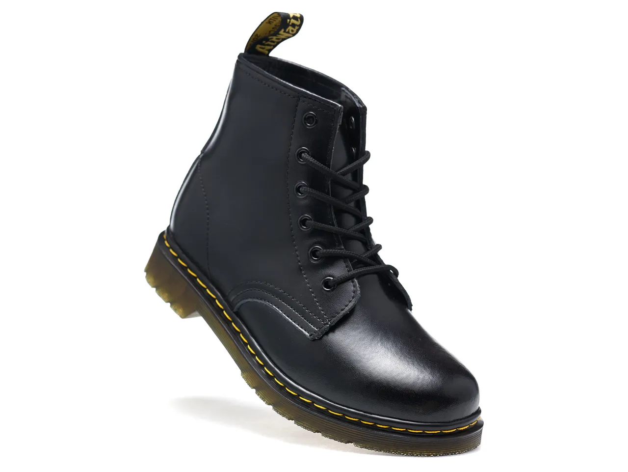 Dr. Martens 1460 Cuir Noir Lisse 8-Eye Bottine Martin 3