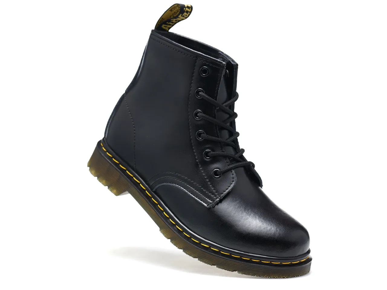 Dr. Martens 1460 Cuir Noir Lisse 8-Eye Bottine Martin 4