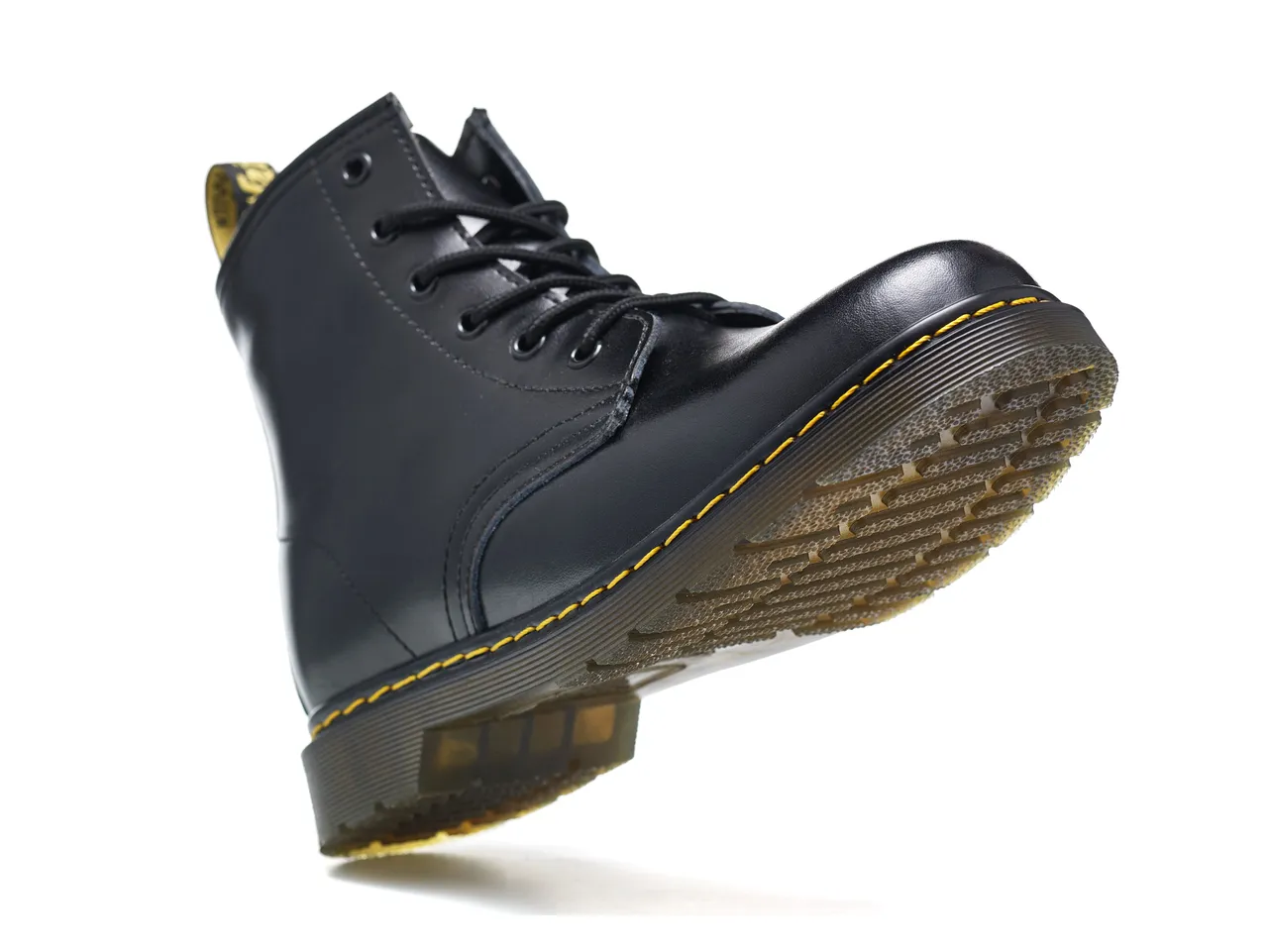 Dr. Martens 1460 Cuir Noir Lisse 8-Eye Bottine Martin 5