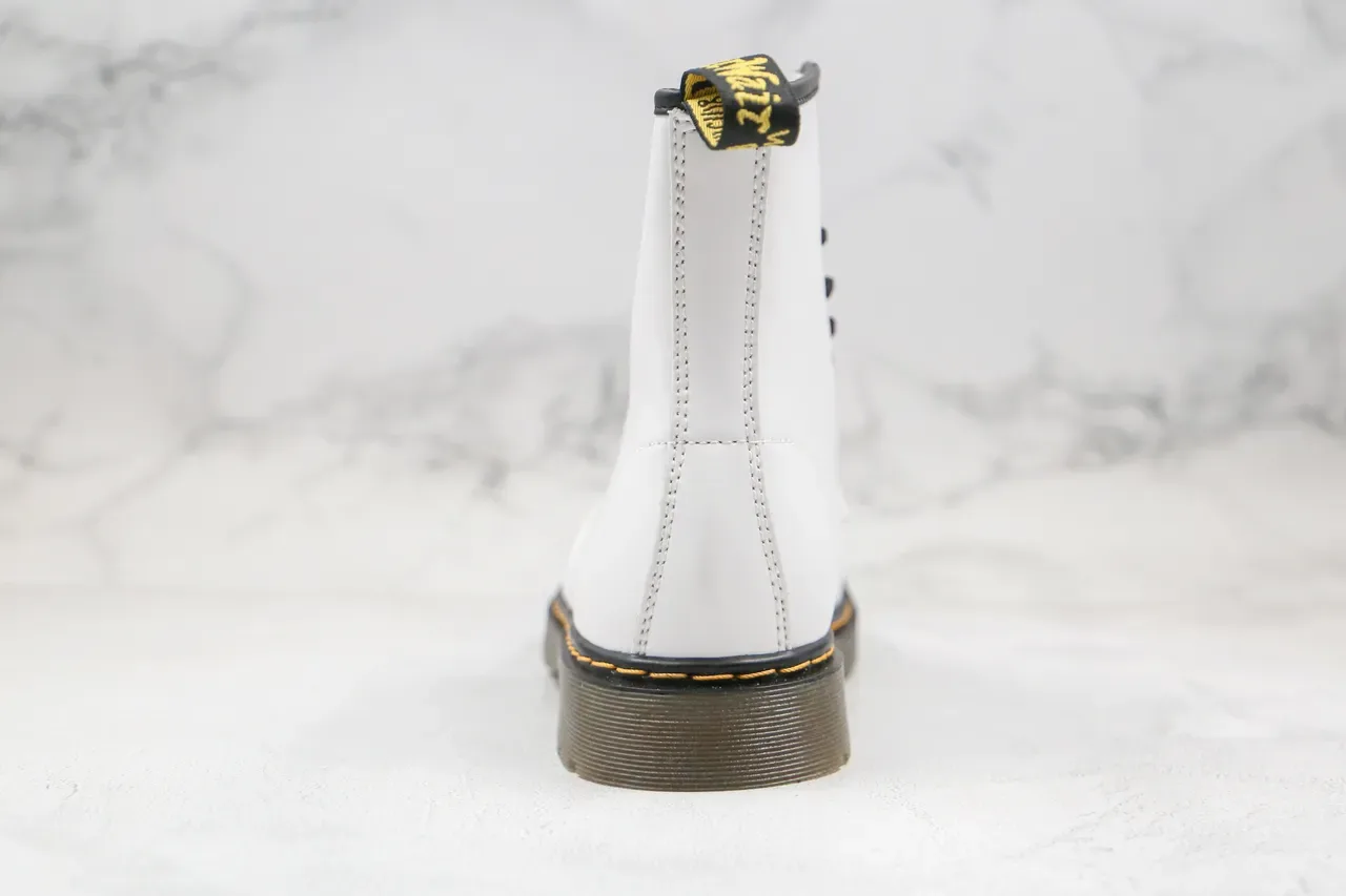 Dr. Martens 1460 White Smooth Leather 8-Eyelet Martin Boot 2