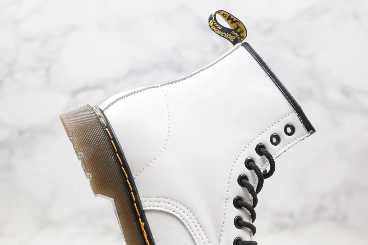 Dr. Martens 1460 White Smooth Leather 8-Eyelet Martin Boot 5