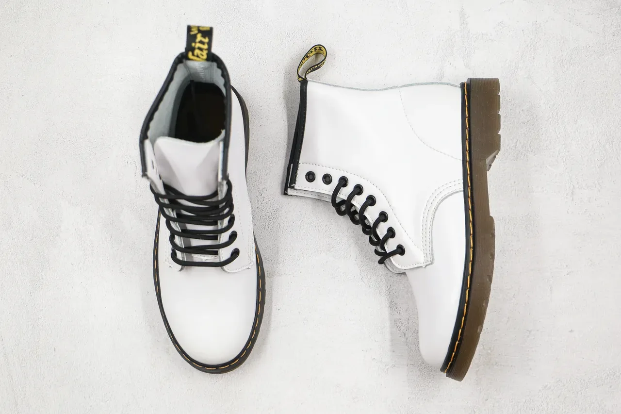 Dr. Martens 1460 White Smooth Leather 8-Eyelet Martin Boot 7
