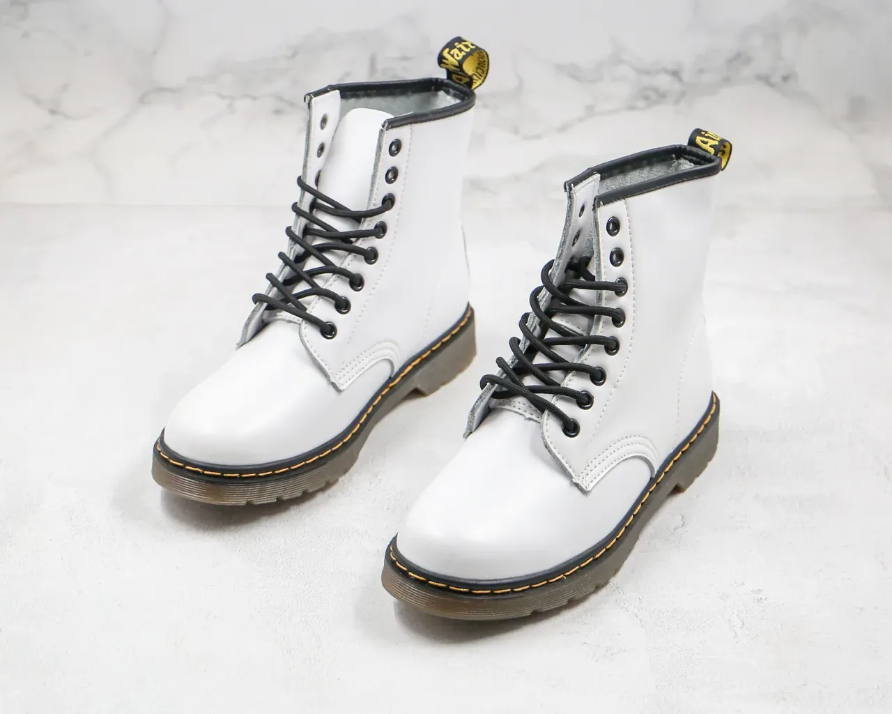Dr. Martens 1460 White Smooth Leather 8-Eyelet Martin Boot 8