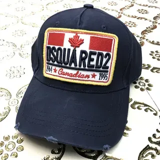 Dsquared2 Canadian Flag Embroidered Navy Baseball Cap