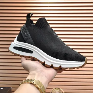 Dsquared2 ICON Black Knit Sock-Fit Chunky Sneaker