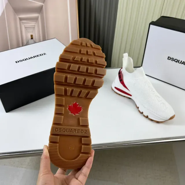 Dsquared2 Speed Trainer সাদা লাল গাম লাইফস্টাইল স্নিকার্স 2