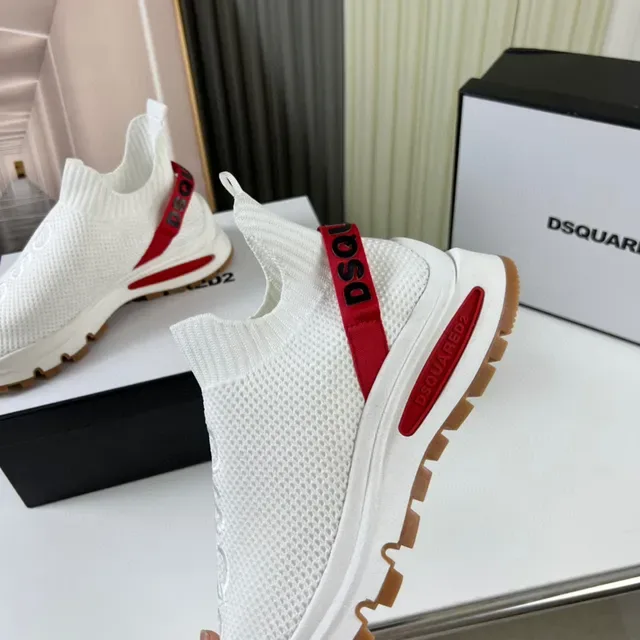 Dsquared2 Speed Trainer সাদা লাল গাম লাইফস্টাইল স্নিকার্স 3