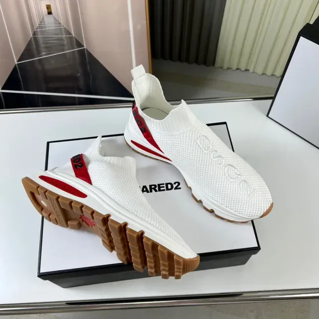 Dsquared2 Speed Trainer সাদা লাল গাম লাইফস্টাইল স্নিকার্স 5