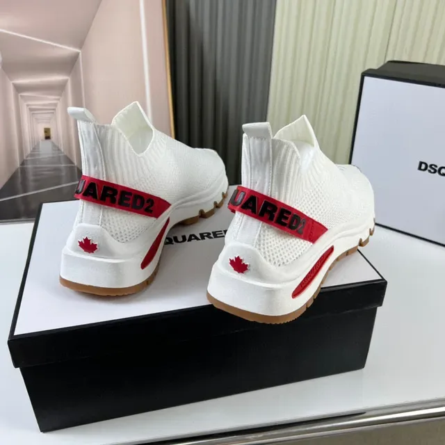 Dsquared2 Speed Trainer সাদা লাল গাম লাইফস্টাইল স্নিকার্স 6