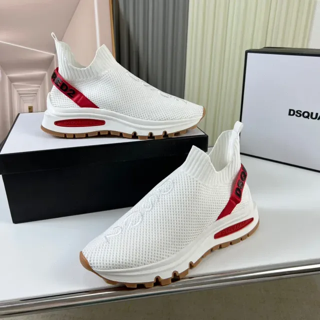 Dsquared2 Speed Trainer সাদা লাল গাম লাইফস্টাইল স্নিকার্স 7
