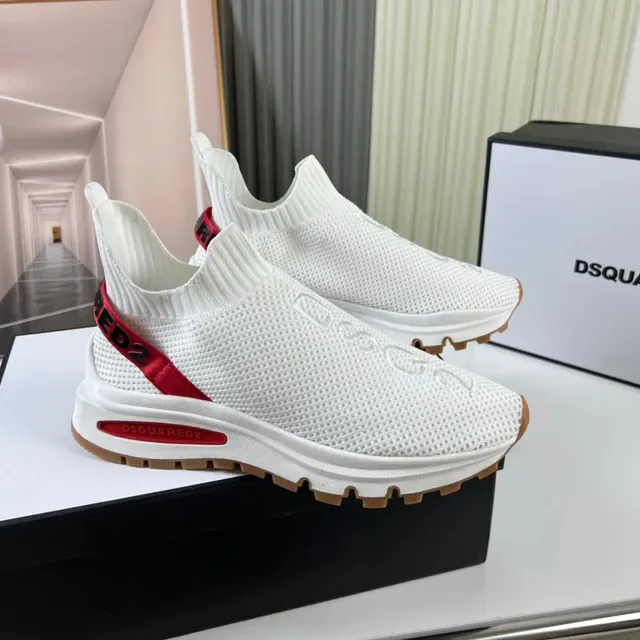 Dsquared2 Speed Trainer সাদা লাল গাম লাইফস্টাইল স্নিকার্স 8