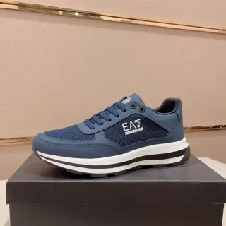 EA7 Navy Mesh-Synthetic Lifestyle Sneaker