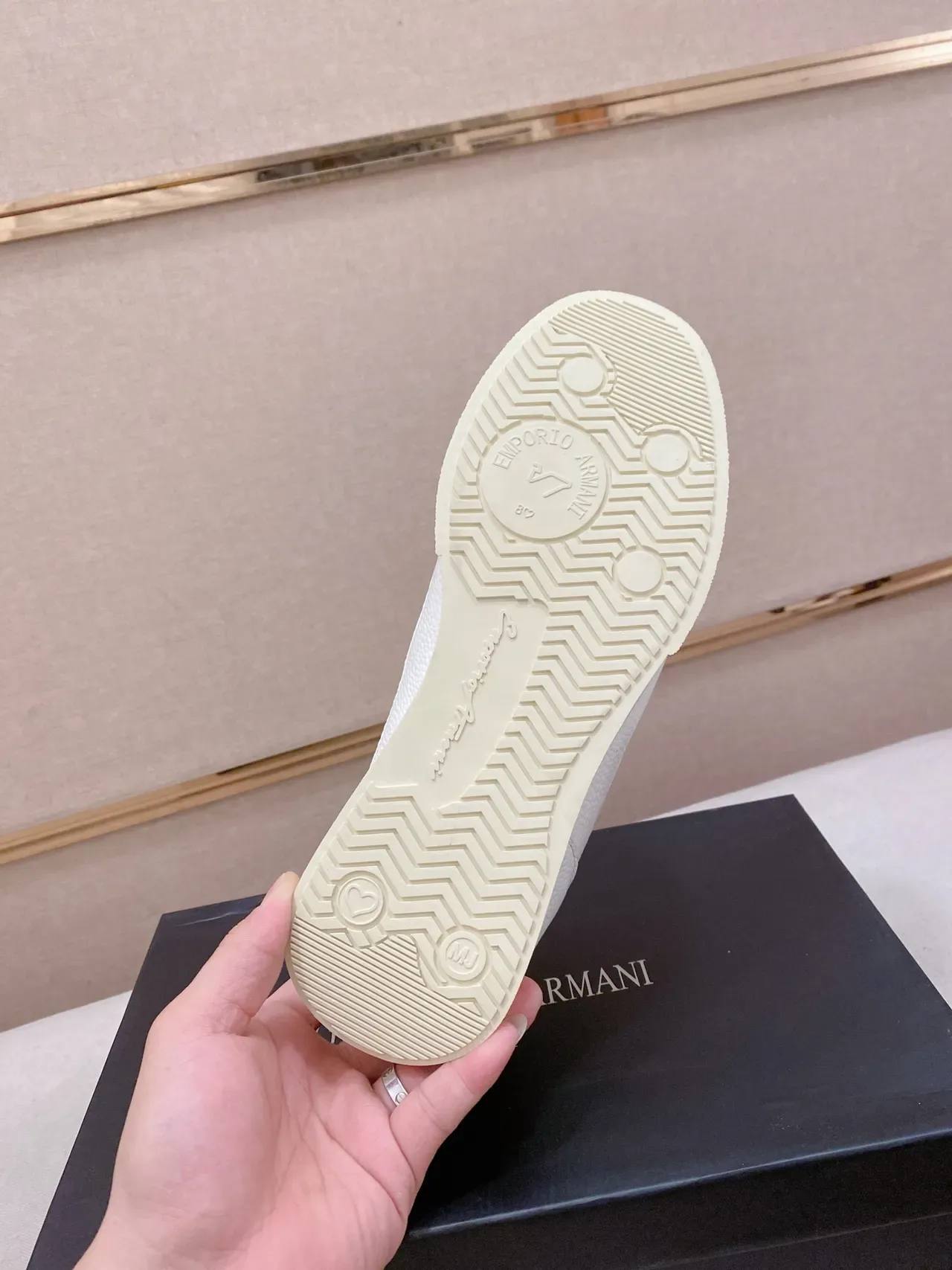 Emporio Armani Brown Suede Low-Top Lifestyle Sneakers 2