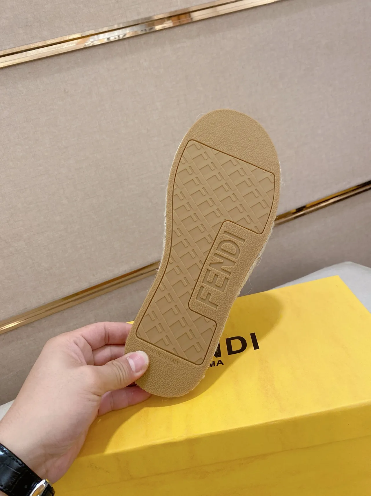 Fendi FF Logo Espadrilles Glissantes 2