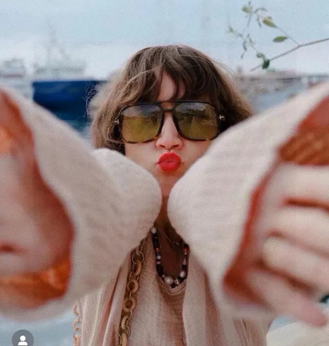 Fendi FF Oversized Amber Tinted Sunglasses 3