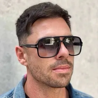 Fendi FF Oversized Amber Tinted Sunglasses 5