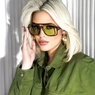 Fendi FF Oversized Amber Tinted Sunglasses 7