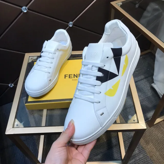 Fendi Monster zapatilla blanco negro amarillo zapatillas lifestyle 2
