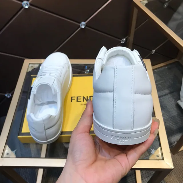 Fendi Monster zapatilla blanco negro amarillo zapatillas lifestyle 5