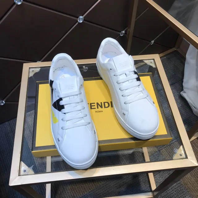 Fendi Monster zapatilla blanco negro amarillo zapatillas lifestyle 6