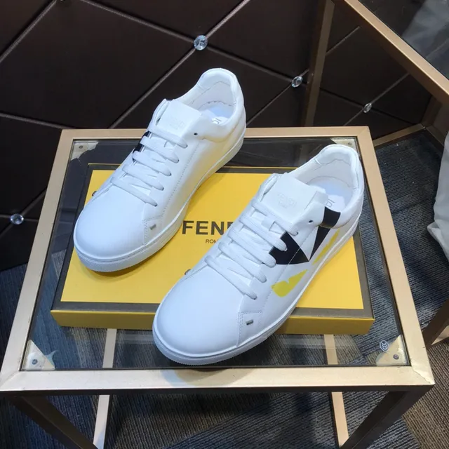 Fendi Monster zapatilla blanco negro amarillo zapatillas lifestyle 8