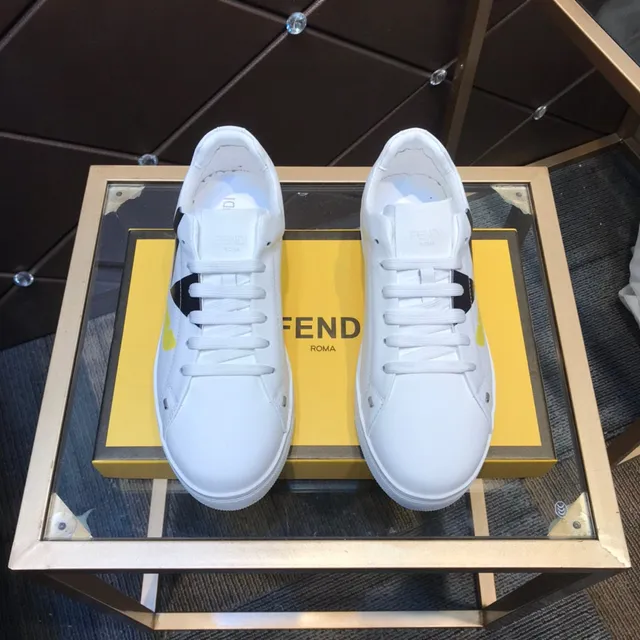 Fendi Monster zapatilla blanco negro amarillo zapatillas lifestyle 9
