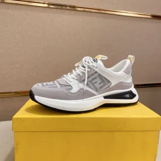 Fendi Track Trainer Gray Monogram Chunky Sneakers
