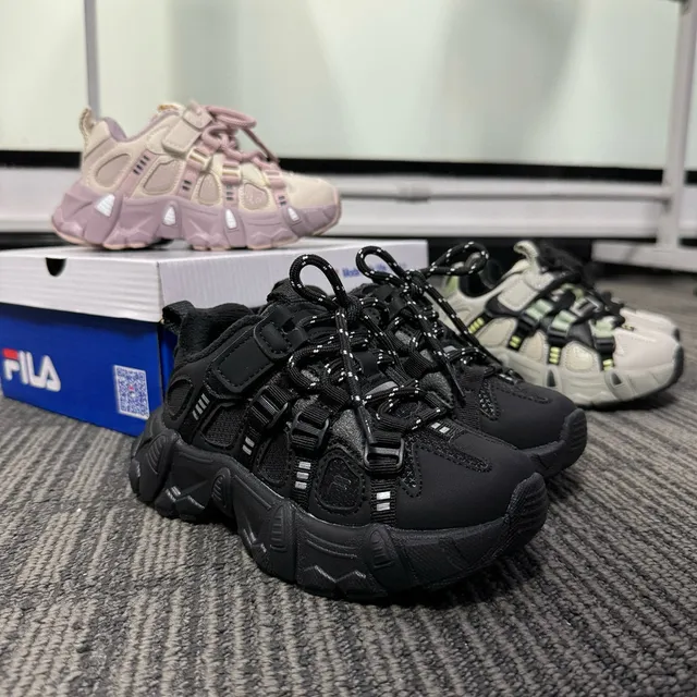 Fila Disruptor Gray Black Sole Hybrid Lace-and-Strap Closure Chunky Sneakers 5