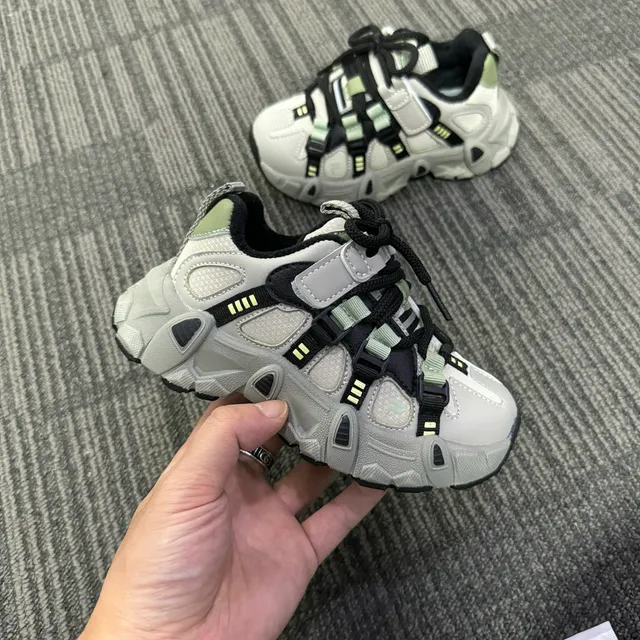 Fila Disruptor Gray Black Sole Hybrid Lace-and-Strap Closure Chunky Sneakers 8