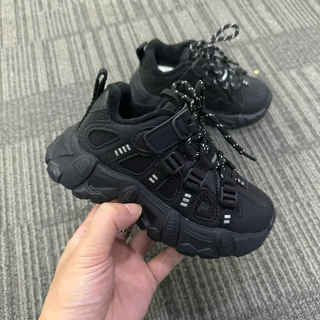 Fila Disruptor Gray Black Sole Hybrid Lace-and-Strap Closure Chunky Sneakers 19