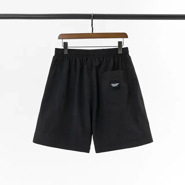 Gallery Dept Black Gray Elastic Waist Drawstring Closure Shorts 3