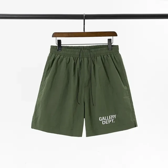 Gallery Dept Black Gray Elastic Waist Drawstring Closure Shorts 6