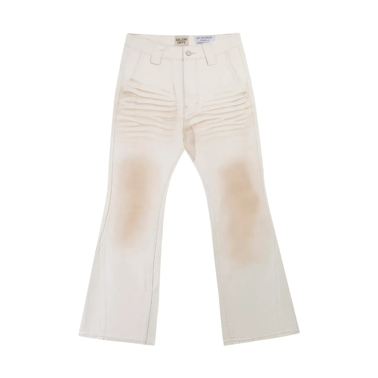 Gallery Dept Distressed Ruched Flared Pants 2