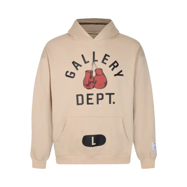 Gallery Dept Graphic Boxing Gloves Blue Red Kangaroo-Pocket Hoodie 4