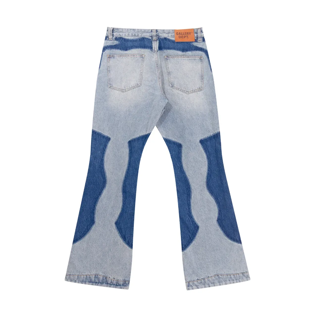 Gallery Dept Patchwork Wave-Cut Flared Jeans 3