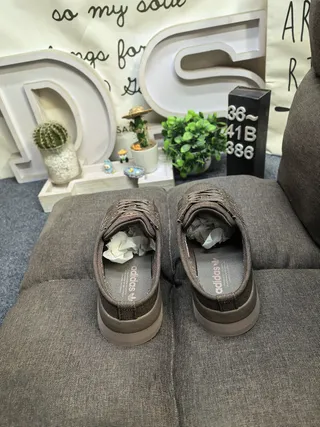 Beige Canvas Platform Mule Slip-On Casual Shoes 18