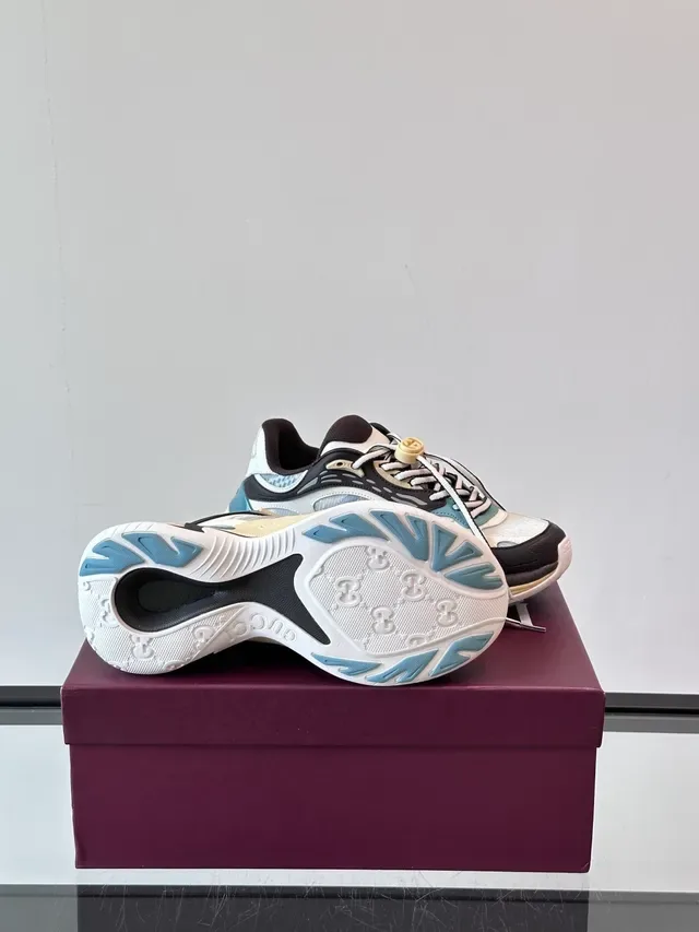 Beige Multicolor Chunky Silhouette Layered Synthetic Overlays Sneakers 2