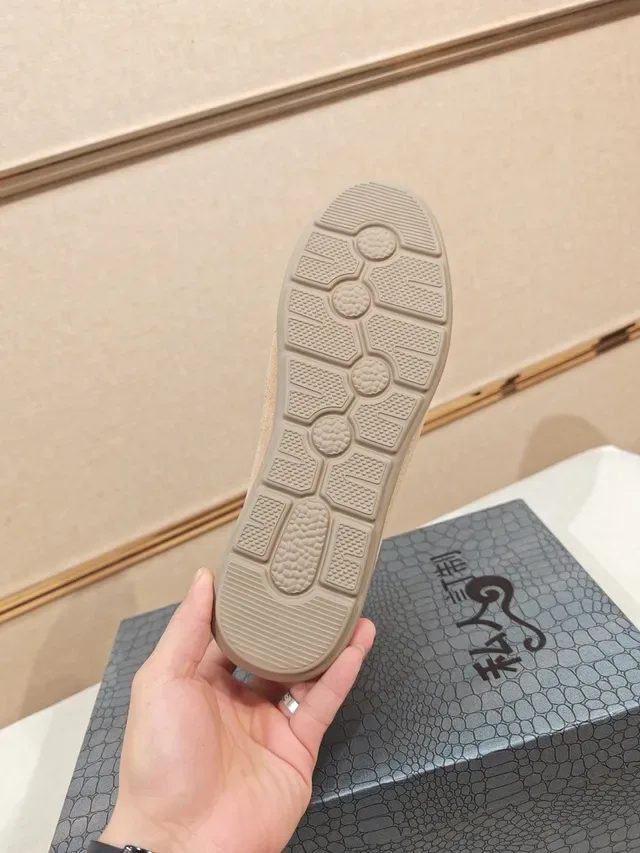 Beige Suede Low-Profile Lace-Up Casual Shoe 2