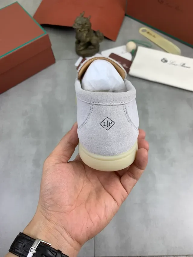 Beige Suede Upper Moc-Toe Stitching Loafer 3