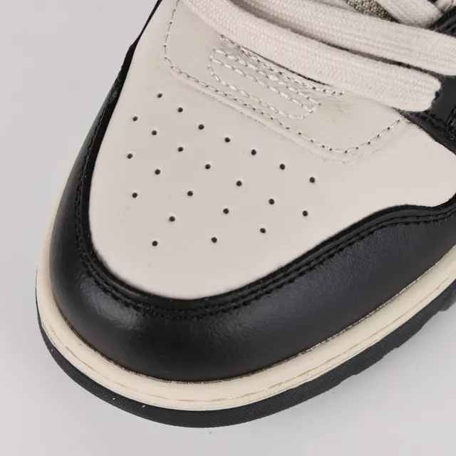 Black and Cream Arrow-Logo Lifestyle Sneakers 5