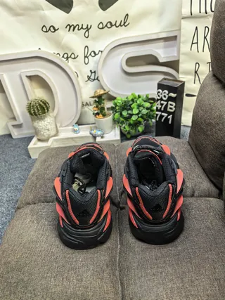 Black and Red Chunky Lifestyle Sneakers 8